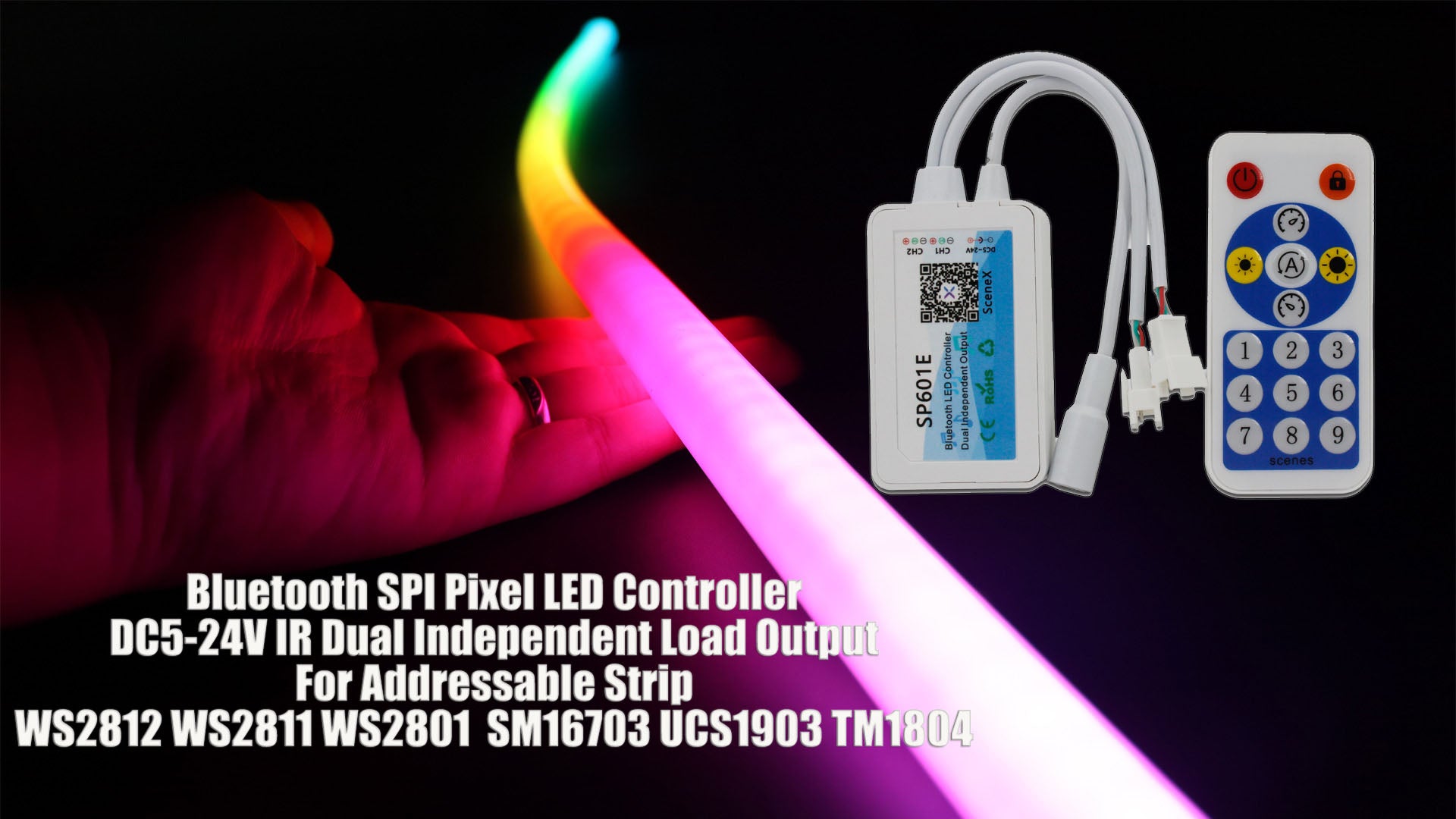 Bluetooth SPI Pixel LED Controller by Kingneonlux