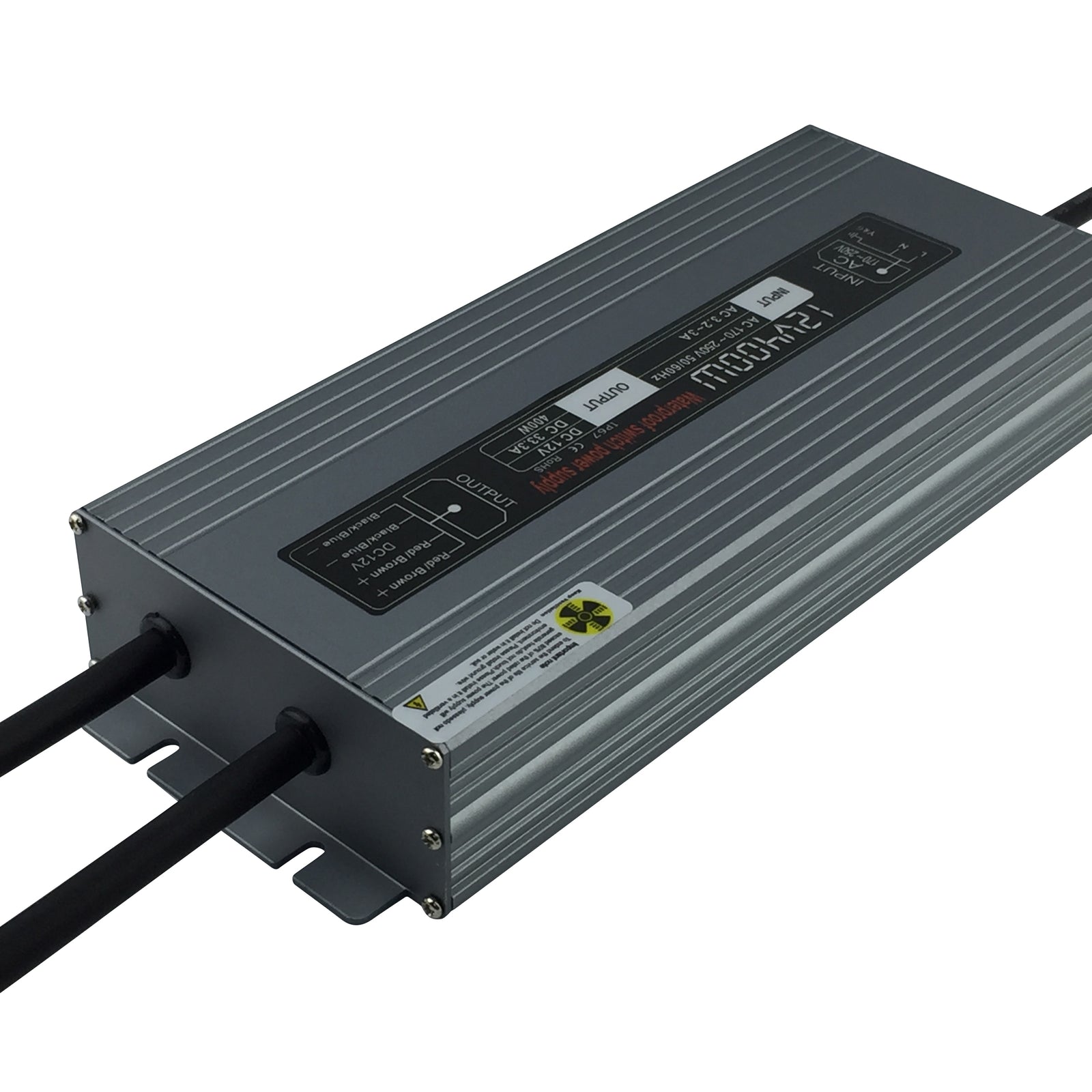 12V 400W LED Power Supply Waterproof IP67 180-240V AC output 12V 33.3A KNL