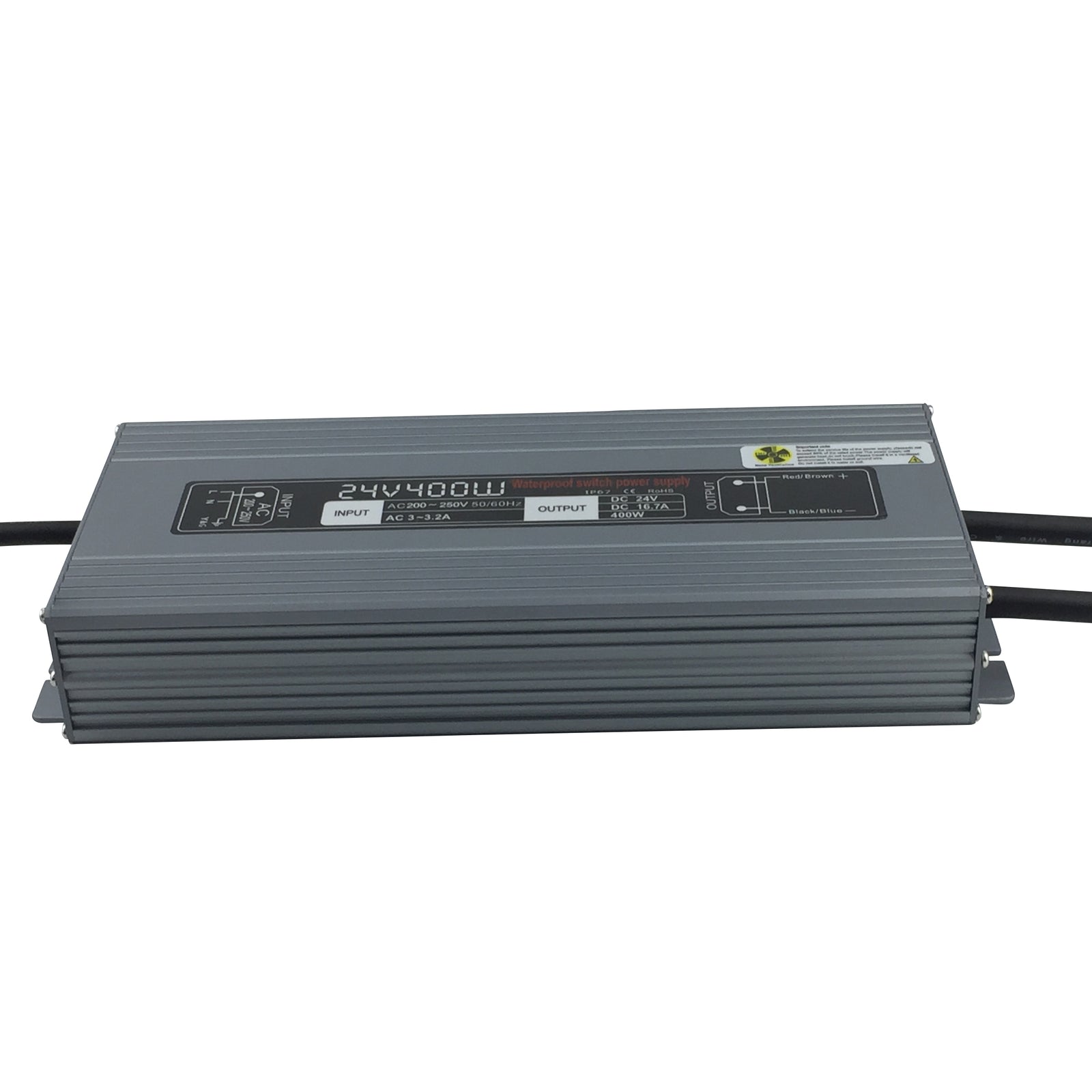24V 400W LED Power Supply Waterproof IP67 180-240V AC output 24V 16.6A KNL