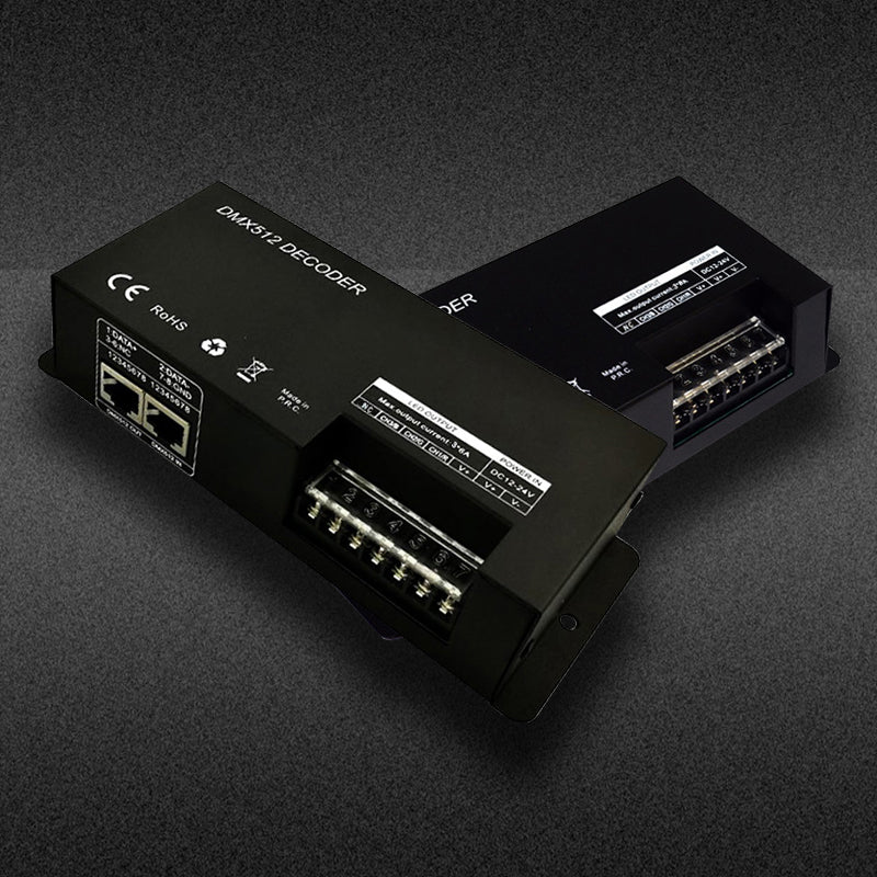 DMX 512 Stage Light Engineering Project DMX Controller RGB 3 Channel DMX512 Decoder 8A*3CH