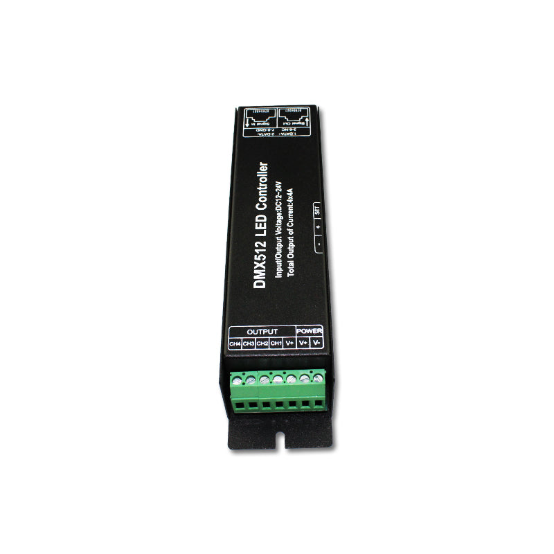 12V 192W 24V 384W 4A Digital Display DMX512 RGBW 4Channels DMX512 Decoder For RGBW Lights