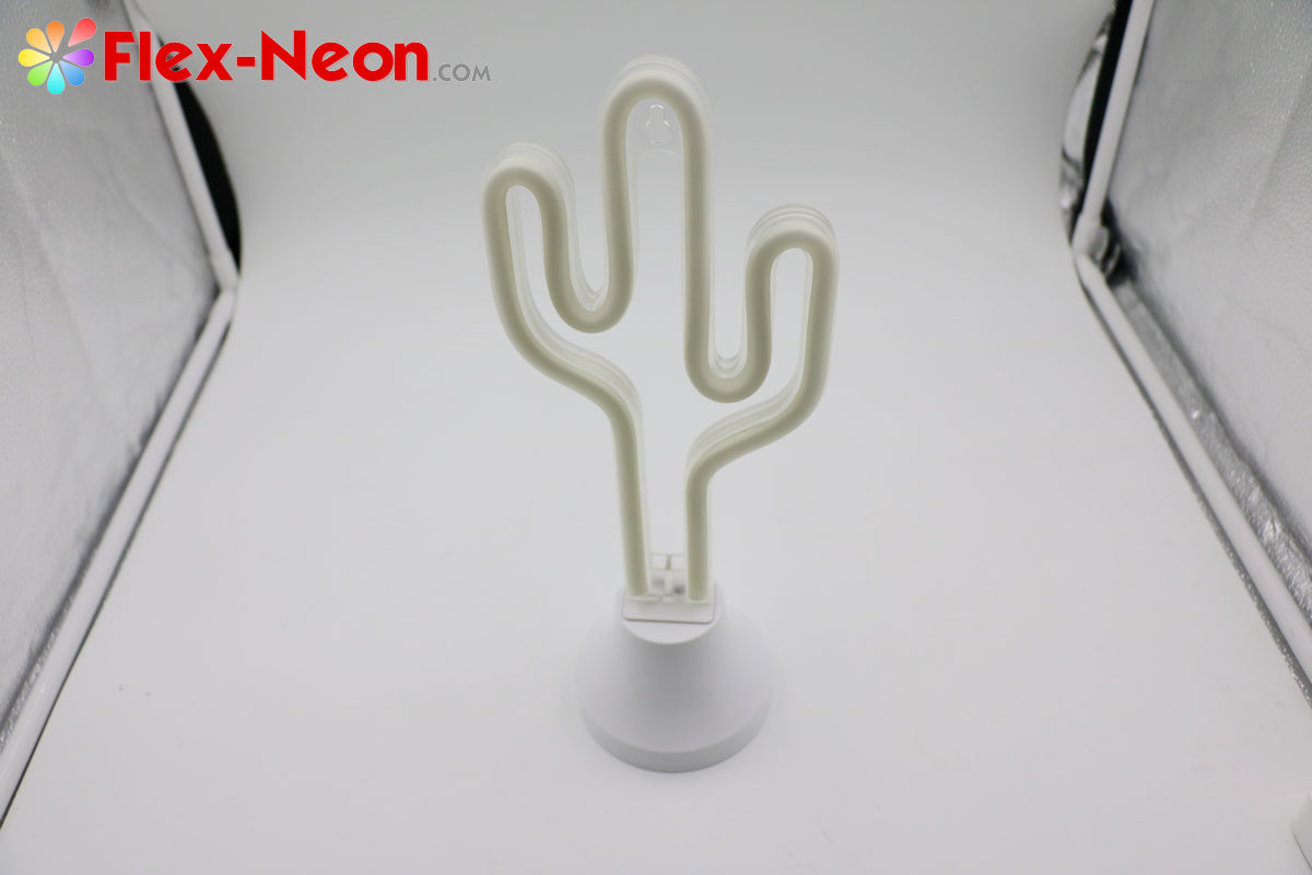 Green Cactus LED Neon Tube Night Light Home Bedroom Desk Lamp Christmas Gift by Flex-Neon.com