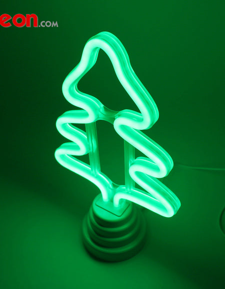 Green Christmas Tree LED Neon Tube Night Light Home Bedroom Desk Lamp Christmas Gift by Flex-Neon.com