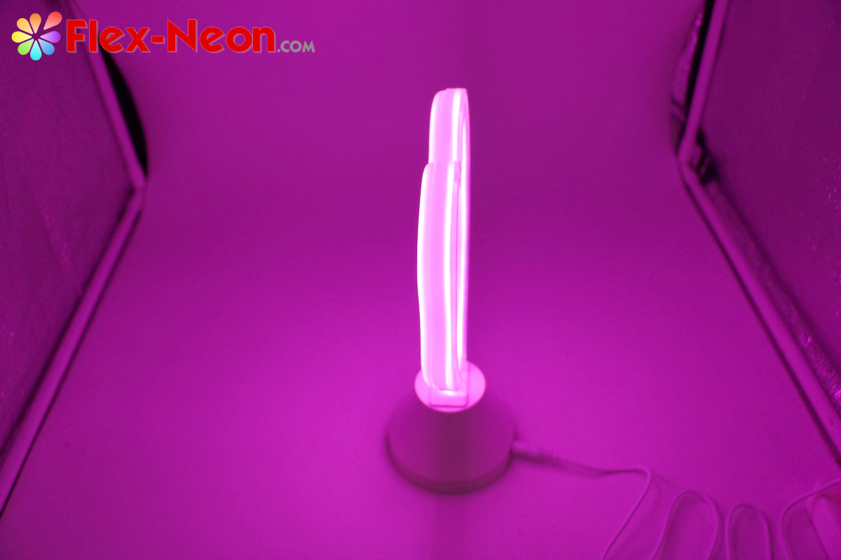 Pink Heart LED Neon Tube Night Light romantic night light authorized by by Flex-Neon.com