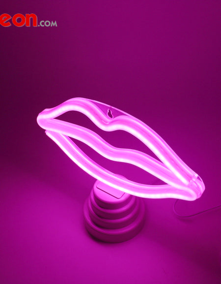 Pink Lip LED Neon Tube Night Light romantic night light authorized by by Flex-Neon.com