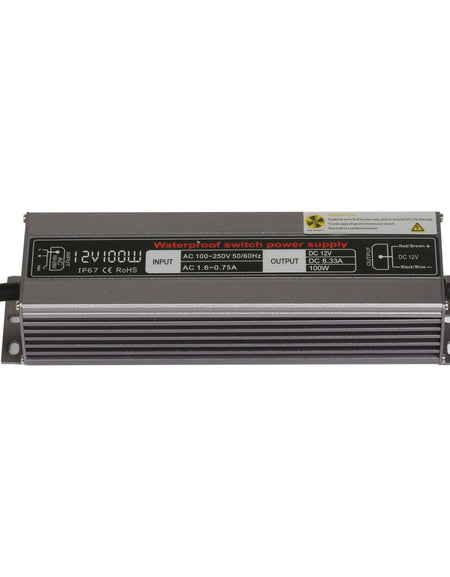 12V 100W LED Power Supply Waterproof IP67 100-260V AC output 12V DC 8.3A KNL