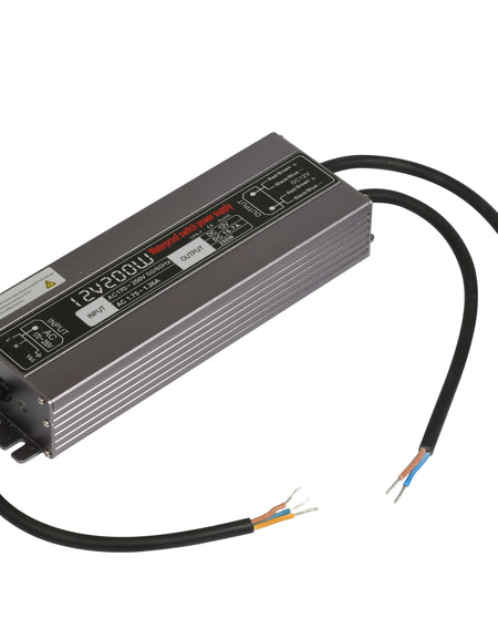 12V 200W LED Power Supply Waterproof IP67 100-130V AC or 170-260V AC output 12V 16.67A KNL