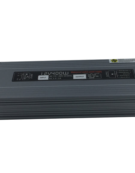 12V 400W LED Power Supply Waterproof IP67 180-240V AC output 12V 33.3A KNL