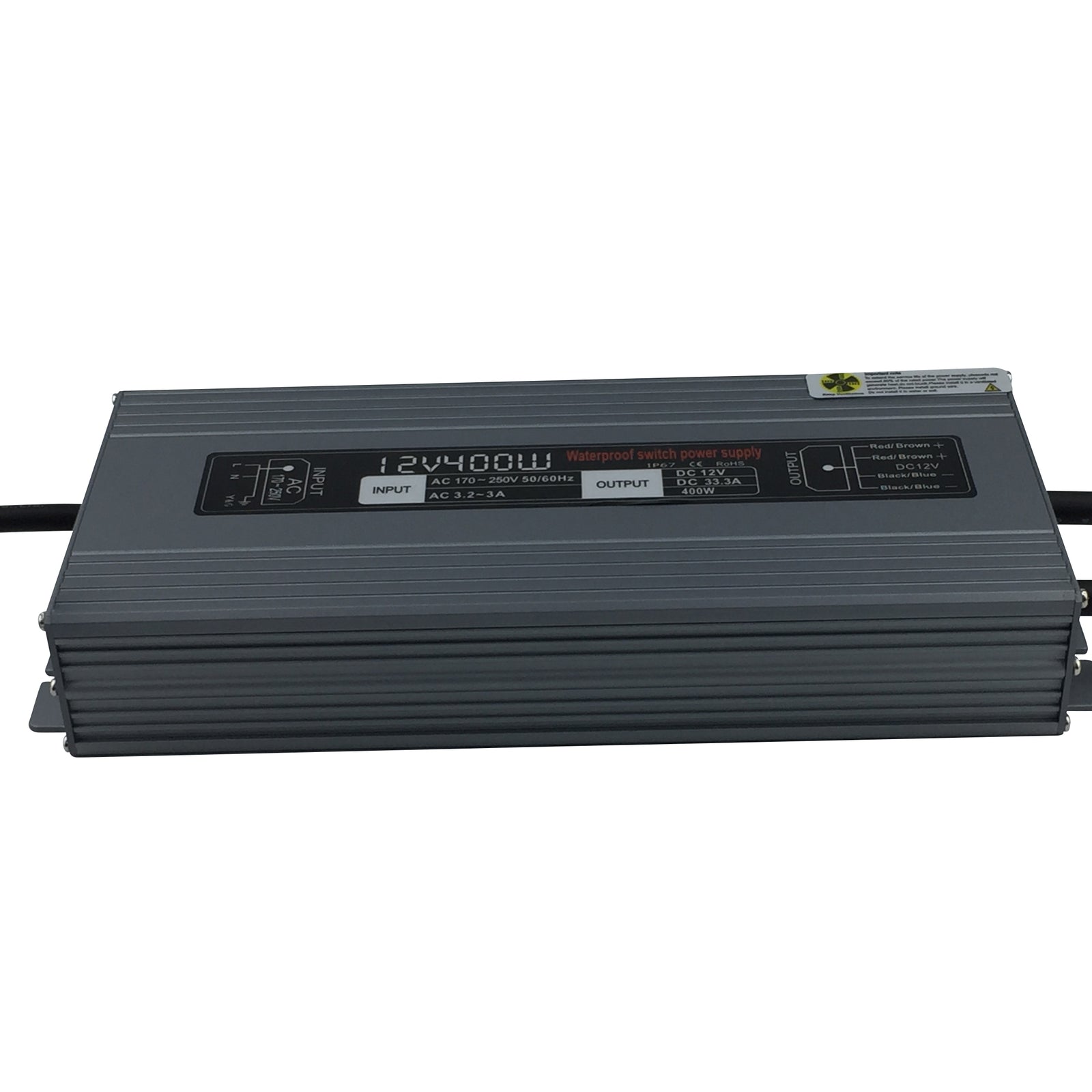 12V 400W LED Power Supply Waterproof IP67 180-240V AC output 12V 33.3A KNL