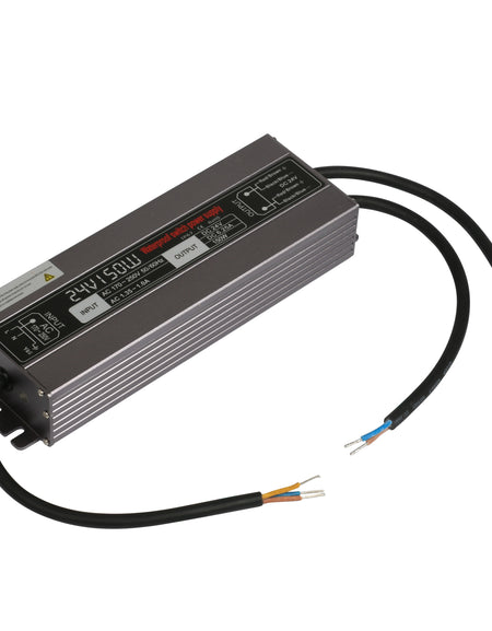 24V 150W LED Power Supply Waterproof IP67 100-265V AC 24V 6.25A KNL