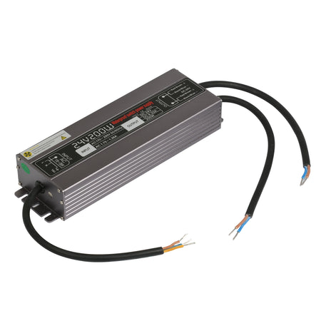 24V 200W LED Power Supply Waterproof IP67 100-130V AC or 170-260V AC output 24V 8.33A KNL