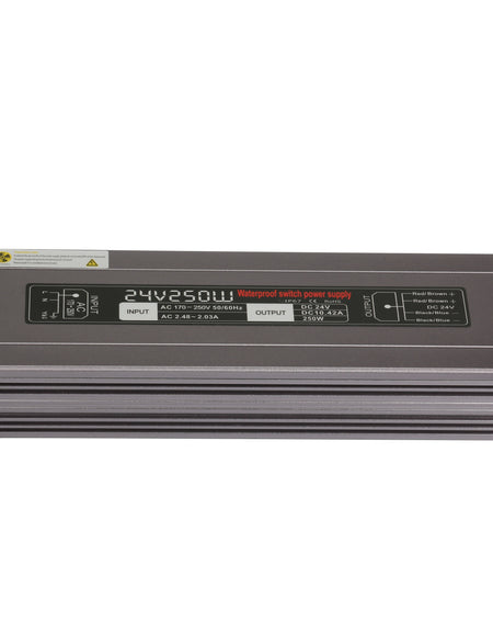 24V 300W LED Power Supply waterproof IP67 input 100-130V or 170-260V AC output 24V 12.5A KNL