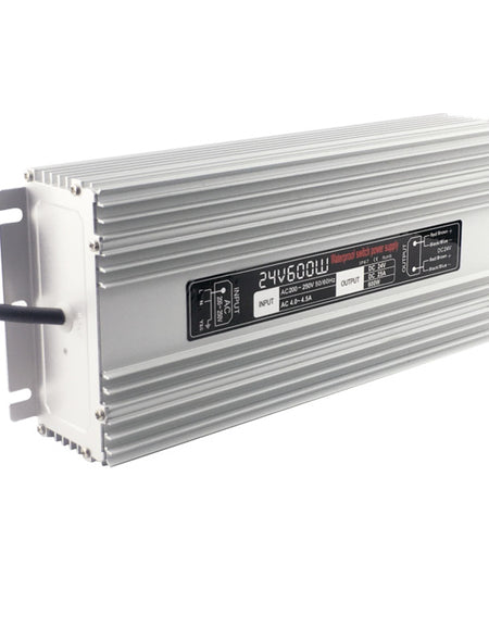 24V 600W LED Power Supply Waterproof IP67 180-240V AC output 24V 25A KNL