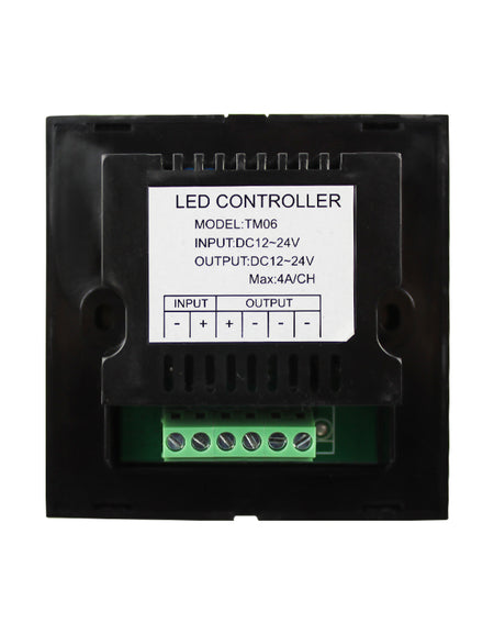 DC12~24V Glass Wall Mounted Panel Single Color Touch Panel LED Dimmer Controller