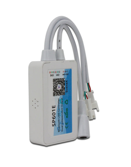 DC5-24V RF 16keys Dual Independent Load Output Bluetooth SPI Pixel LED Controller For Addressable Strip WS2812B