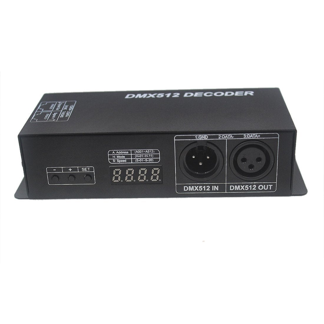 High Quality 5V DC12-24V 4A 4 Channel Digital Display RGBW DMX512 Decoder