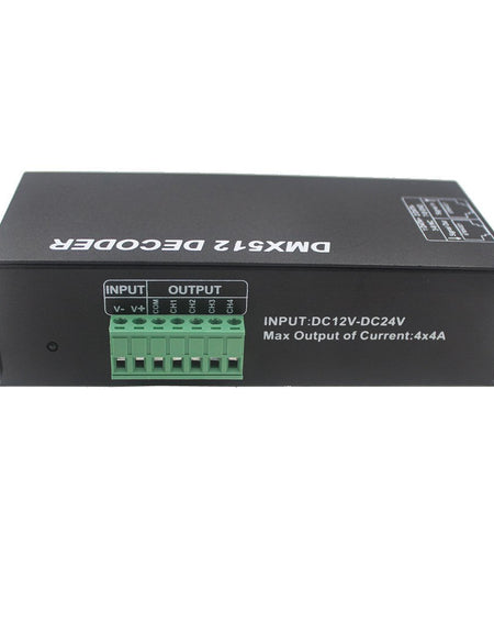 High Quality 5V DC12-24V 4A 4 Channel Digital Display RGBW DMX512 Decoder