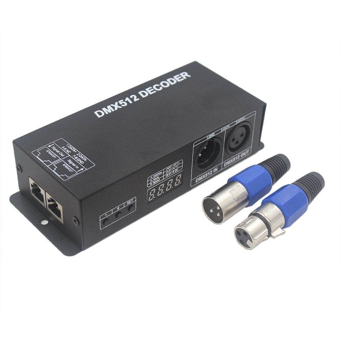 High Quality 5V DC12-24V 4A 4 Channel Digital Display RGBW DMX512 Decoder