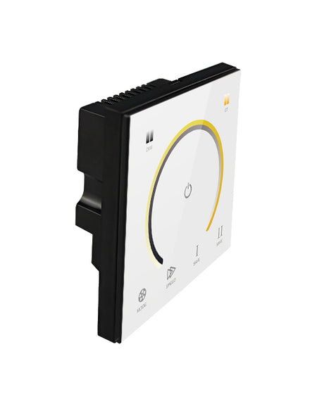 DC12~24V Glass Wall Mounted Panel CCT Double Color Touch Panel LED Controller