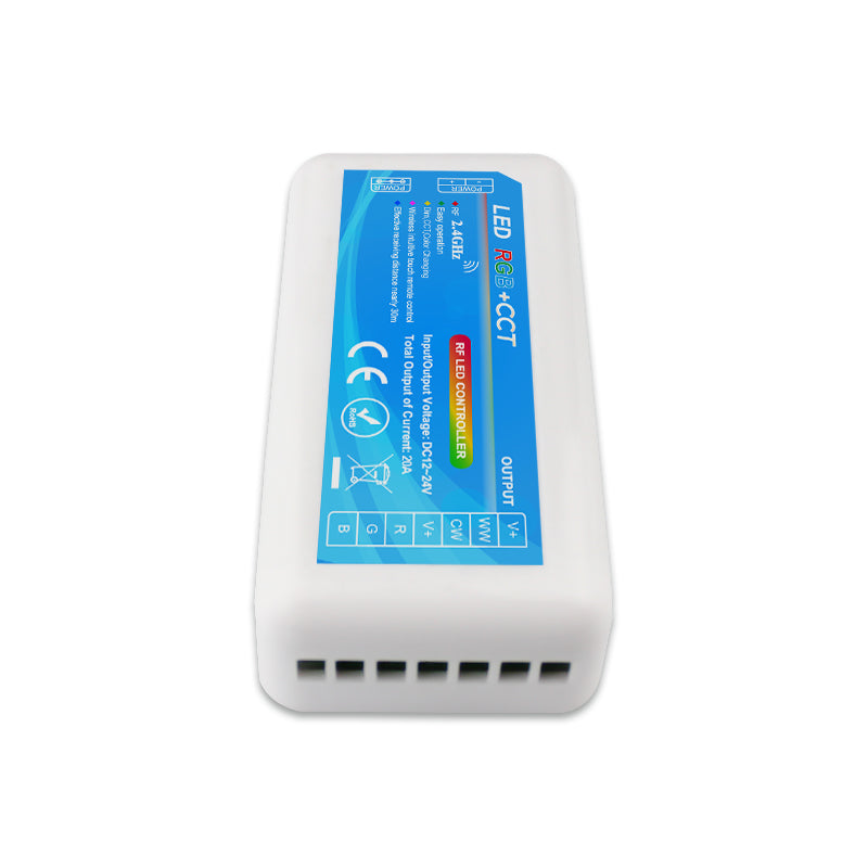 5 Channels RGBWW 2.4G 8 Zones RF 2.4G Touch Remote RGB+CCT Controller For RGBWW LED Strip