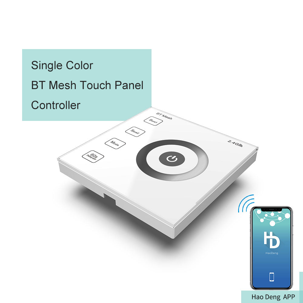 DC12-24V 2.4GHz RF Wall Mounted Single Color BT Mesh Touch Panel Remo ...