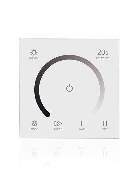 DC12~24V Glass Wall Mounted Panel Single Color Touch Panel LED Dimmer Controller