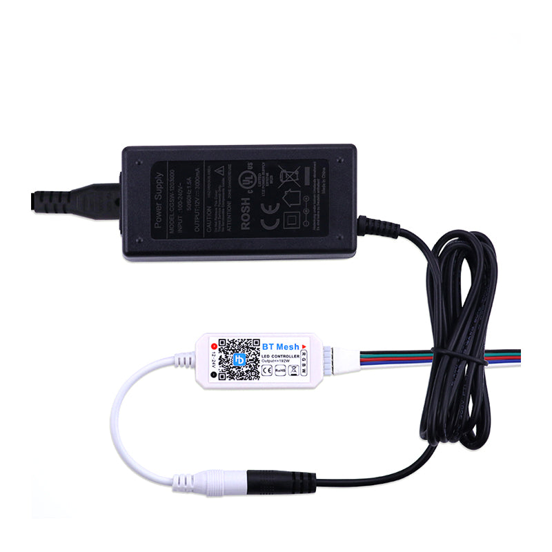 DC12-24V Hao Deng APP MINI BT Bluetooth Mesh RGBW Controller For LED RGBW Strips