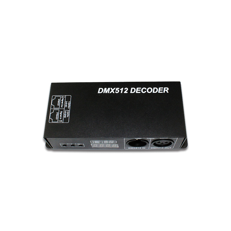 PWM 5V DC12-24V 8A rgb 3 channel digital display DMX512 decoder