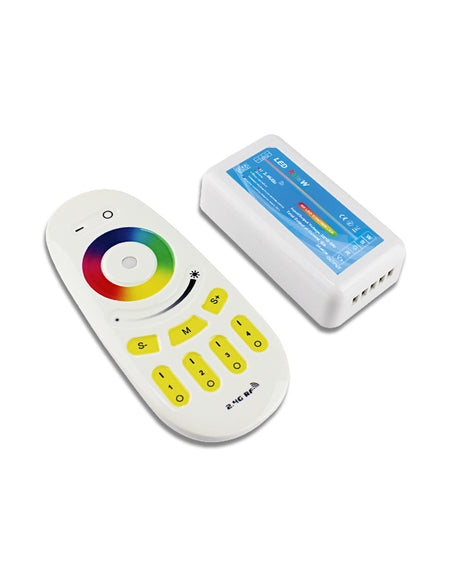 12V 24V 6A 24A RF 2.4GHZ 4 Groups 4 Zone Touch Button RGBW LED Controller For Constant Voltage Led Lights