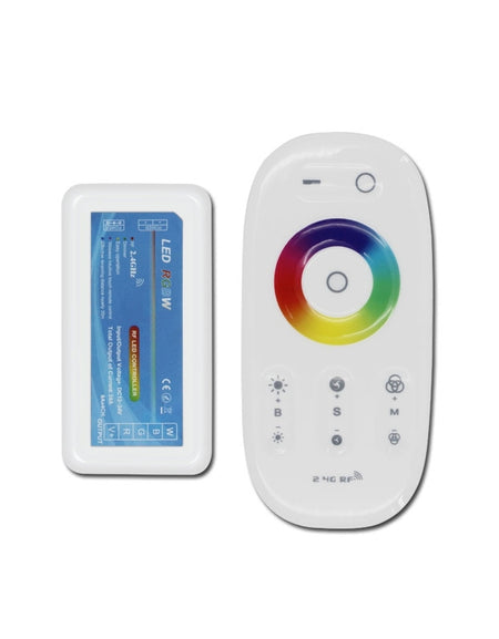 DC12V DC24V 4CH *6A 2.4G RF Wireless Remote Control 2.4G Plastic Shell RGBW Touch Screen LED Controller For RGBW Strip Lights