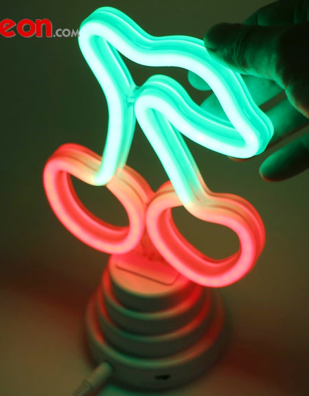 USB Battery Cute LED Neon Tube Night Light Cherry Night Light Home Bedroom Desk Lamp Christmas Gift by Flex-Neon.com