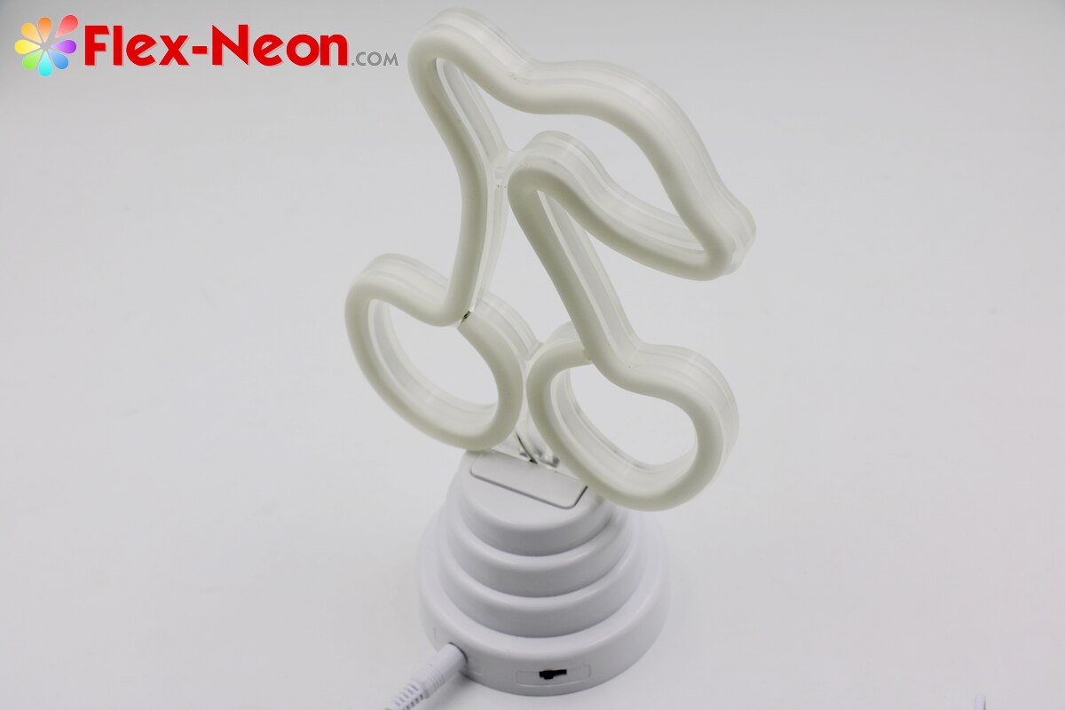 USB Battery Cute LED Neon Tube Night Light Cherry Night Light Home Bedroom Desk Lamp Christmas Gift by Flex-Neon.com