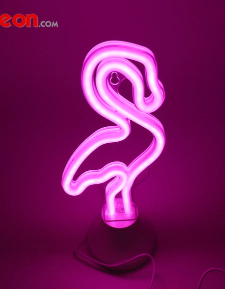 USB battery LED Neon Tube Night Light Flamingo night light authorized by by Flex-Neon.com