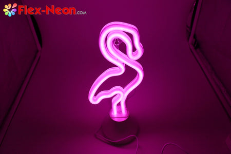 USB battery LED Neon Tube Night Light Flamingo night light authorized by by Flex-Neon.com