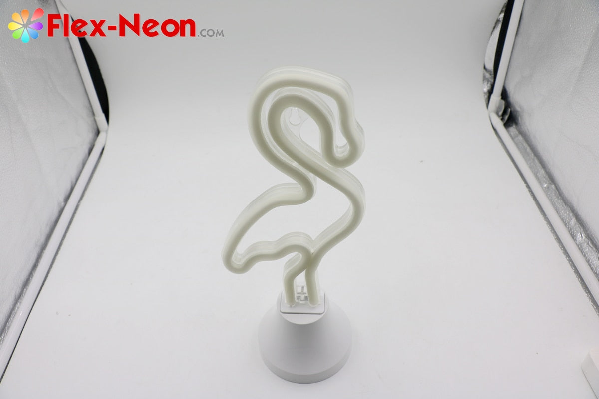 USB battery LED Neon Tube Night Light Flamingo night light authorized by by Flex-Neon.com