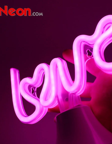 USB battery LED Neon Tube Night Light Love romantic night light authorized by by Flex-Neon.com