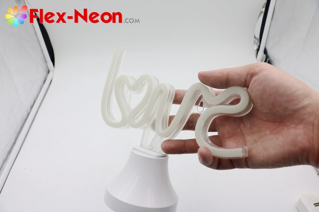 USB battery LED Neon Tube Night Light Love romantic night light authorized by by Flex-Neon.com