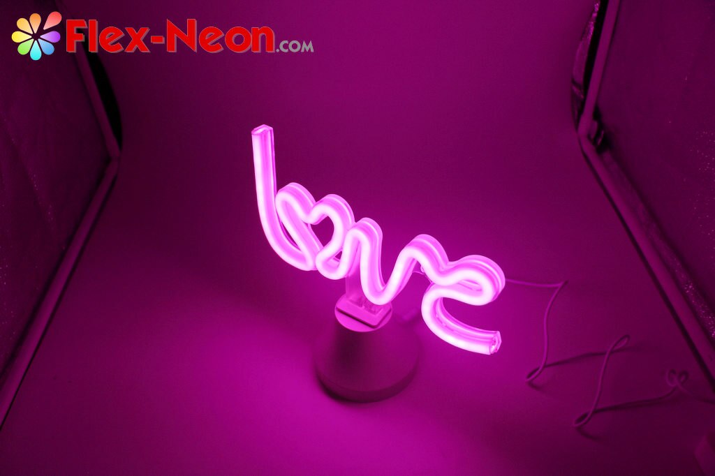 USB battery LED Neon Tube Night Light Love romantic night light authorized by by Flex-Neon.com
