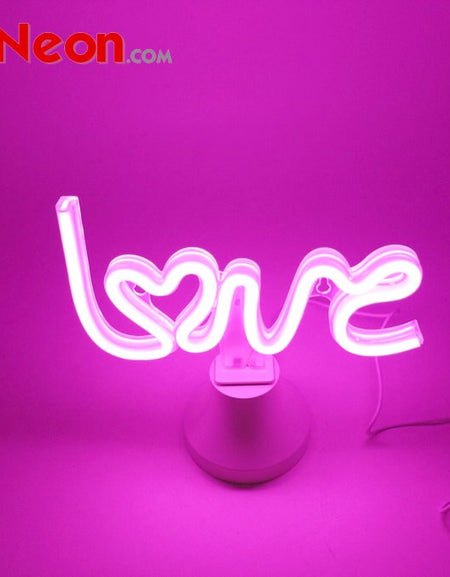 USB battery LED Neon Tube Night Light Love romantic night light authorized by by Flex-Neon.com