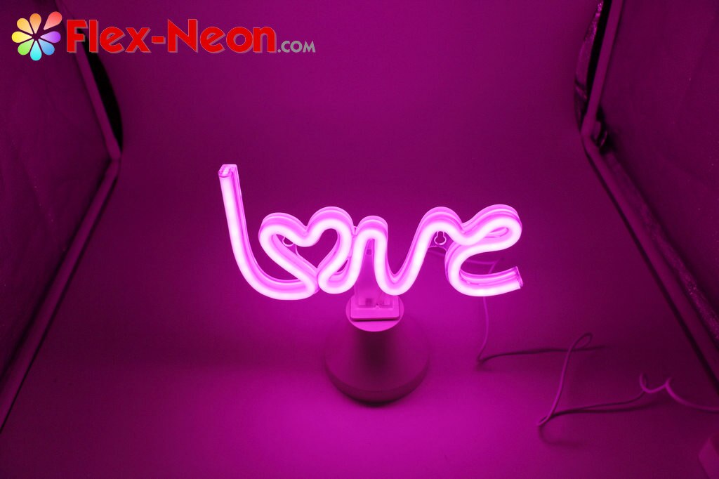 USB battery LED Neon Tube Night Light Love romantic night light authorized by by Flex-Neon.com