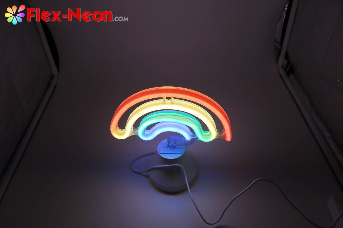 USB battery LED Neon Tube Night Light Rainbow I love you night light authorized by by Flex-Neon.com Christmas