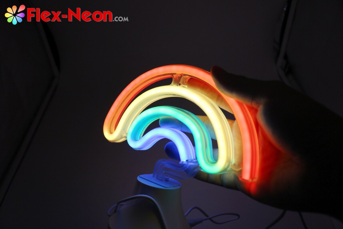 USB battery LED Neon Tube Night Light Rainbow I love you night light authorized by by Flex-Neon.com Christmas