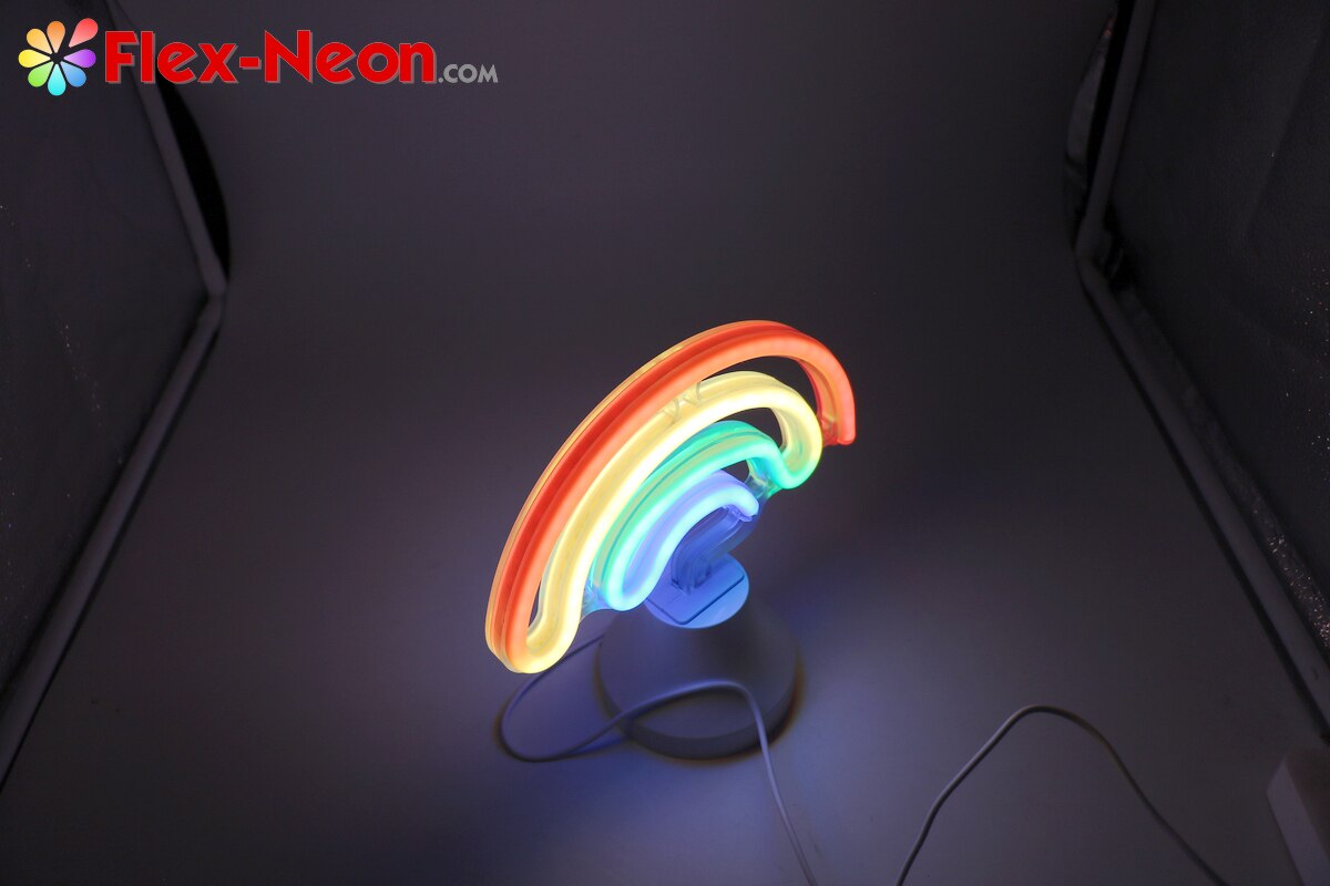 USB battery LED Neon Tube Night Light Rainbow I love you night light authorized by by Flex-Neon.com Christmas