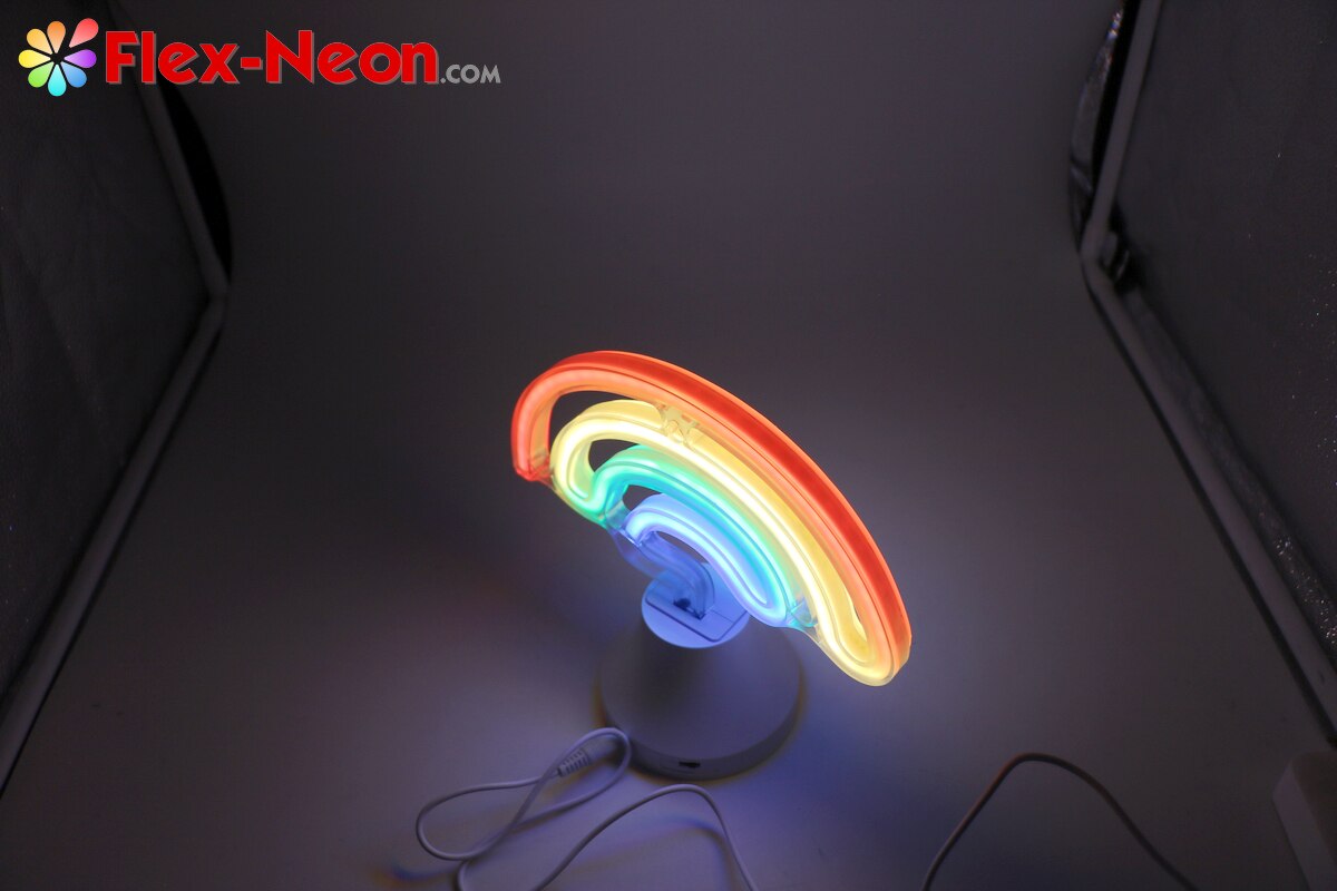 USB battery LED Neon Tube Night Light Rainbow I love you night light authorized by by Flex-Neon.com Christmas