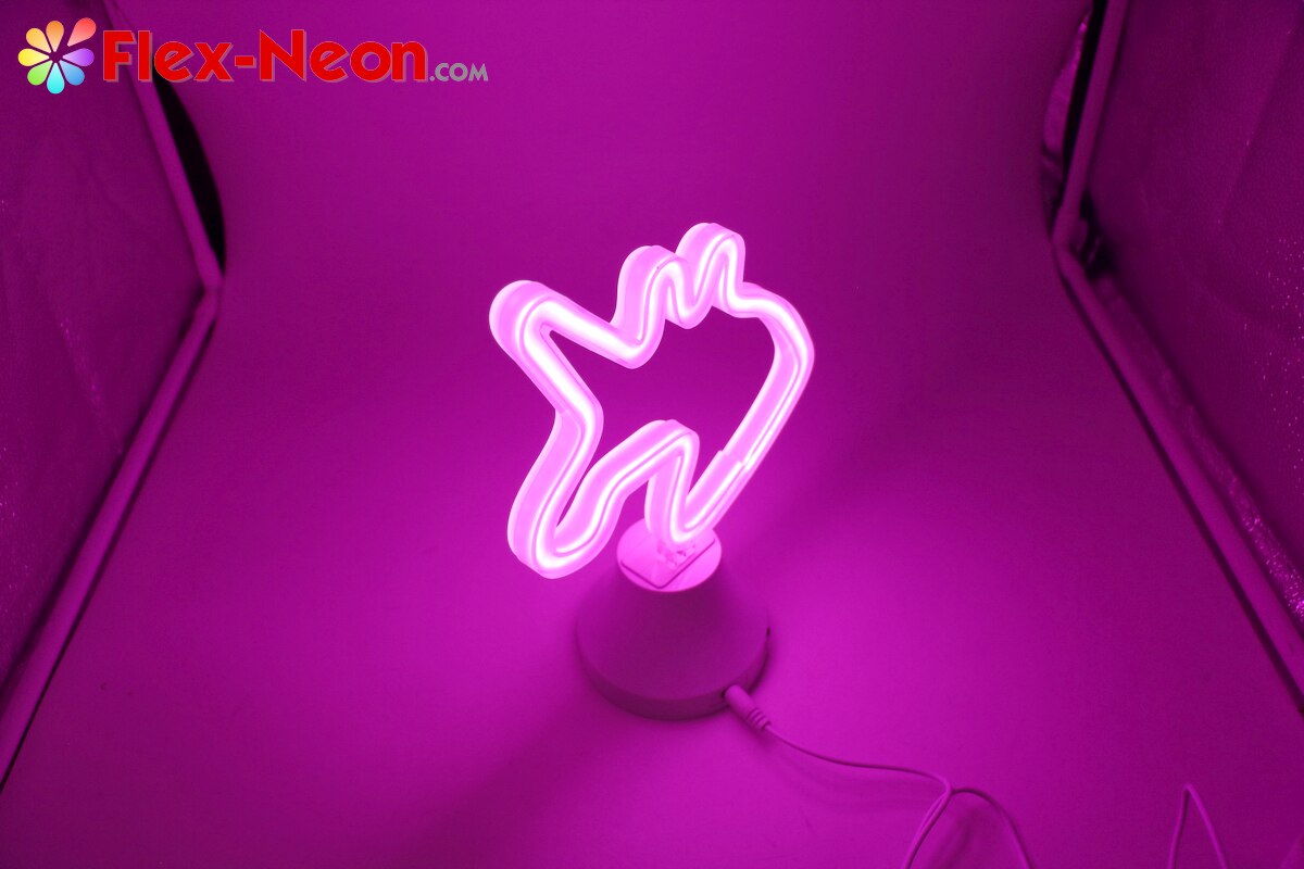 USB battery LED Neon Tube Night Light Unicorn I love you Christmas holiday night light authorized by by Flex-Neon.com