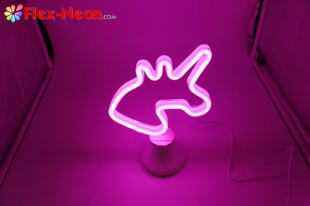 USB battery LED Neon Tube Night Light Unicorn I love you Christmas holiday night light authorized by by Flex-Neon.com